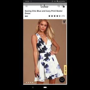 Lulu's floral skater dress
